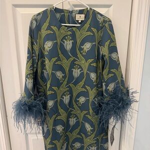 Tuckernuck Green Deco Floral Dress